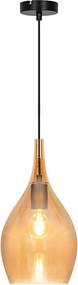 Pendul pe cablu NEXT 1xE27/40W/230V portocaliu/negru