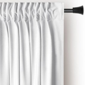 Draperie albă dimout (semi-opacă) din catifea 140x270 cm Pleat – Restilo