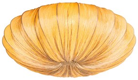 Plafoniera design bej mătase 60 cm 5 lumini - Plu