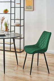 Scaun de sufragerie Sariel (verde închis) (2buc). 1071281