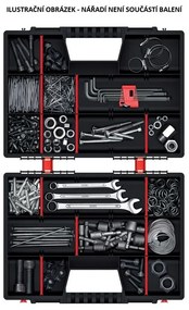 Organizator cu două case 39 × 29 × 13 cm, negru