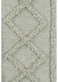 Covor verde deschis lavabil/țesut manual din bumbac 120x160 cm Tribu Olive – Lorena Canals