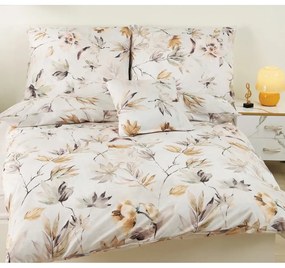 Lenjerie de pat single crem micro satin 140x200 cm 6 piese Evelyn - My House