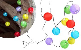 Ghirlanda cu 10 lampioane colorate, LED