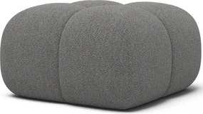 Puf Tapitat Covio 85x85x52 cm, gri Bouclé – Royal 04