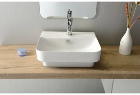 Isvea SOTT AQUA lavoar pentru blat 48x42 cm ceramică/alb