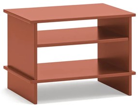 Noptieră cărămizie cu rafturi Inari – Teulat