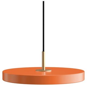 Lustră portocalie LED cu intensitate reglabilă din metal cu abajur din metal ø 31 cm Asteria Plus – UMAGE