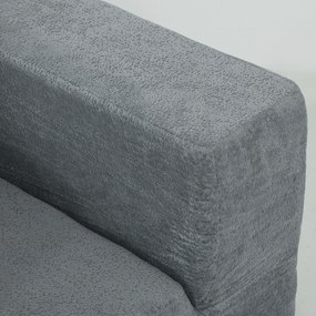 HOMCOM Canapea Modulară Secțională 294 cm, în Formă de U cu 2 Poufuri, Fără Asamblare, Gri Închis, pentru Sufragerie și Dormitor. | Aosom Romania