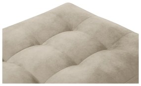 Taburet din catifea Milo Casa Santo, bej