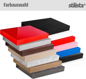 Raft de perete stilist Volato, 50 cm, lemn alb