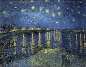 Vincent van Gogh - Artă imprimată Starry Night over the Rhone, 1888, (40 x 30 cm)