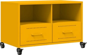vidaXL Dulap TV, galben muștar, 68x39x43,5 cm, oțel
