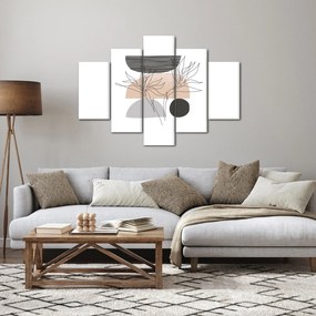 Tablou - Linie de artă flori N⁰2 (150x105 cm)