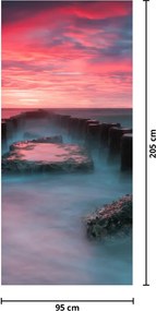 Fototapet pentru ușă - Stânci în mare (95x205cm)