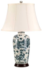 Lampă de masă Elstead BLUE-TRAD-WP-TL BLUE TRADITIONAL 1xE27/60W/230V