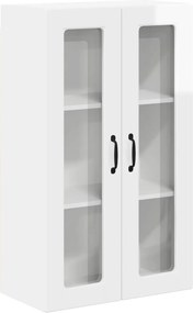 vidaXL Dulap de bucătărie Alb lucios 60 x 31 x 100 cm Lemn compozit