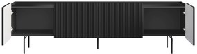 Dulap TV Malmi 200 cm - negru mat / picioare negre