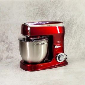 La mâna a doua: Mixer planetar Oliver Voltz V51115A, 2100W, 7.5 litri, 6 viteze, Pulse, 3 agitatoare, Rosu