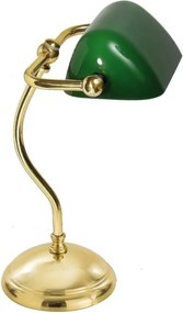 Lampa de birou din alama design clasic Mini Banker