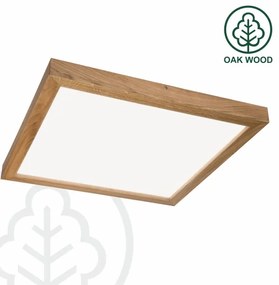 Brilagi - Plafonieră LED pentru baie WOODY FRAME, 40W, 230V, 60x60 cm, IP44, stejar