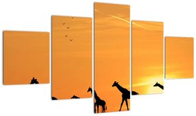 Tablou modern - girafe (125x70cm)