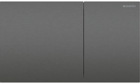 Clapeta de actionare easy to clean, crom negru periat, Geberit Sigma70 Crom negru periat