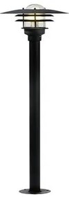 Stalp exterior H-116cm, IP44 Lonstrup 32 negru 71428003NL