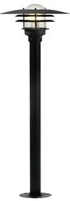 Stalp exterior H-116cm, IP44 Lonstrup 32 negru 71428003NL