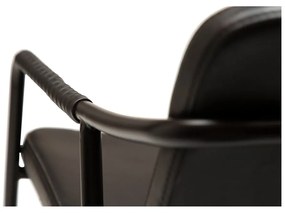 Fotoliu din piele artificială DAN-FORM Denmark Boto, negru