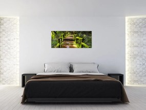 Tablou cu scări într-o pădure tropicală (120x50 cm)