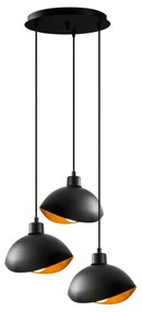 Lustră neagră cu abajur din metal ø 50 cm Sivani – Opviq lights