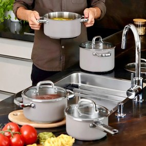 Tescoma Set de vase DELIGHT Taupe, 8 piese