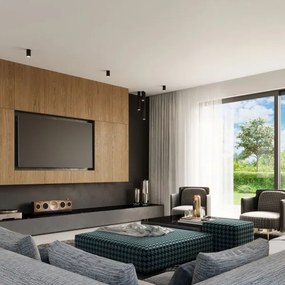 Spot LAGOS 1xGU10/40W/230V 60 cm negru Sollux SL.1003