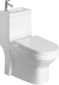 Aqualine - WC combinat cu lavoar HYGIE ceramică/albă