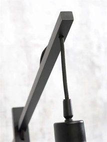 Lampadar eco din bambus Bromo S negru/ natur, 40x18cm