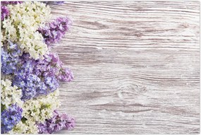 Tablou - Liliac pe lemn (90x60 cm)