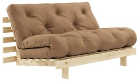 Canapea extensibilă maro 140 cm Roots - Karup Design