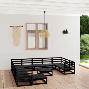 vidaXL Set mobilier de grădină, 13 piese, lemn masiv de pin