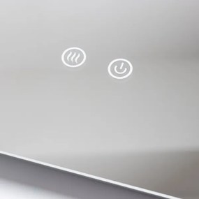 Brilagi - Oglindă de baie DIANA cu iluminare LED reglabilă, încălzire integrată, LED/13W/230V, 60x40 cm, IP44