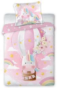 Lenjerie de pat pentru copii Un unicorn 135x100 cm