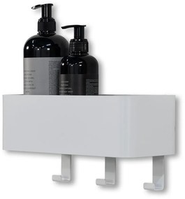 Raft pentru baie alb de montat pe perete din oțel Multi – Spinder Design