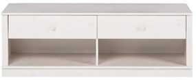 Comodă TV albă din lemn de pin 137x47 cm Anita – Støraa