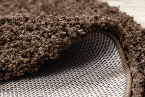 Covor SOFFI cerc shaggy 5cm maro