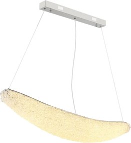 Globo 68524-40 - Lustru LED dimabil pe cablu KRISTALLA LED/40W/230V crom lucios + telecomandă