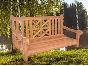 Balansoar de grădină în culoare naturală din lemn masiv Latoa – Garden Pleasure