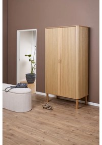 Șifonier în culoare naturală cu aspect de lemn de stejar 100x200x55 cm Langley – Actona