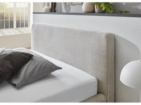 Pat bej tapițat fără somieră 120x200 cm Mattis – Meise Möbel