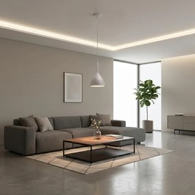 Lustră suspendată pe cablu NOAK, 1x E27, 15W, 230V, crem