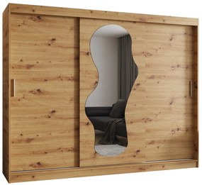 Dulap de haine 250 cm Ulta (Stejar artisan). 1126332
